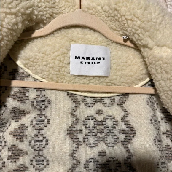 ETOILE ISABEL MARANT Mackensy Fuzzy Zip-Front Jacket - Picture 2 of 9